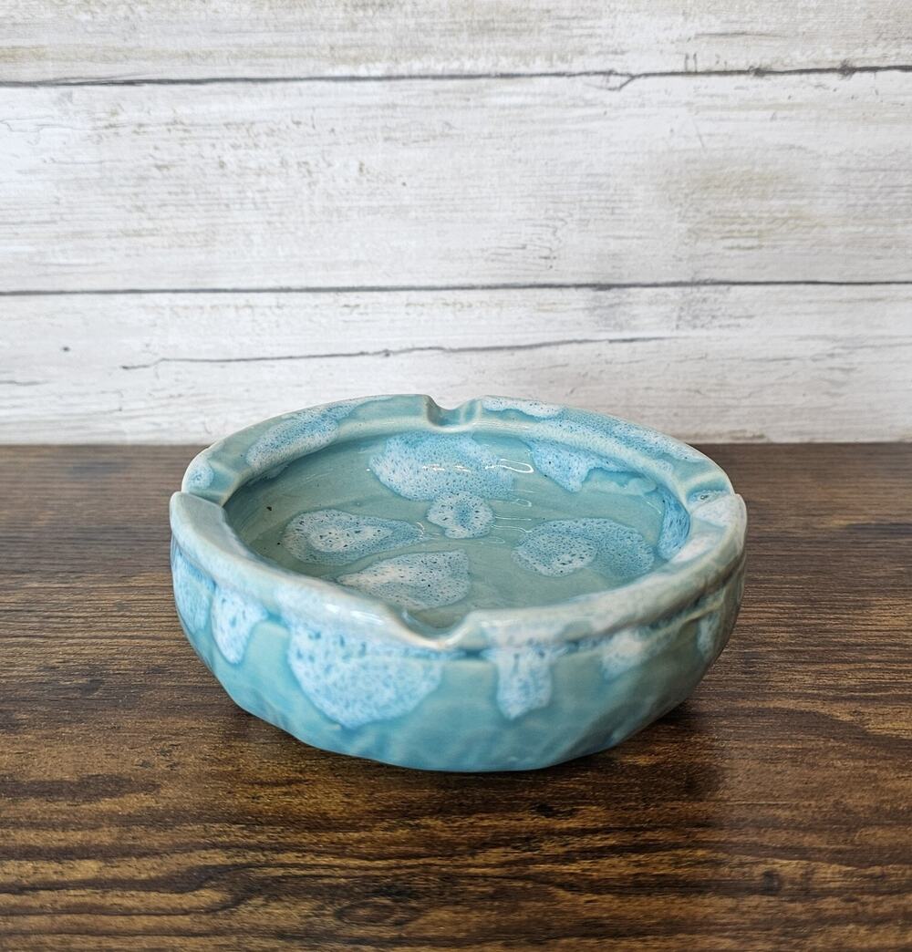 Vintage Original Dryden Turquoise Colored Ashtray